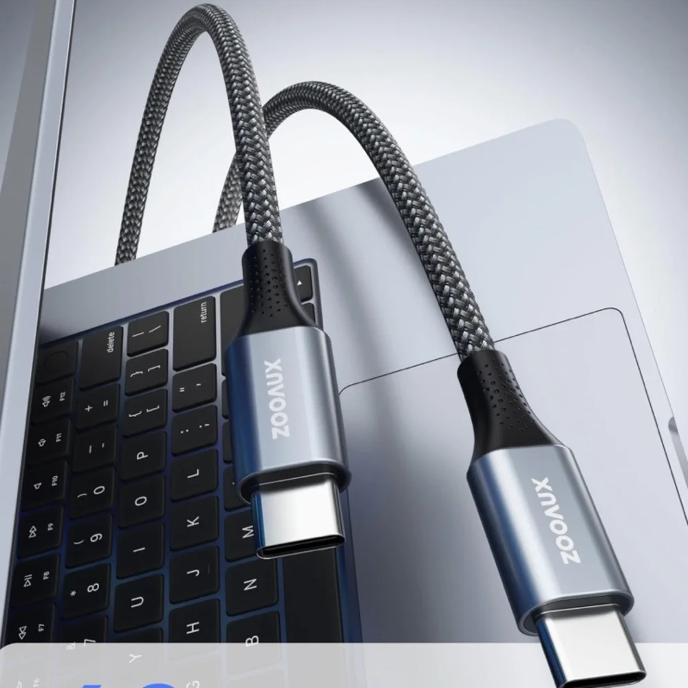 USB C to USB C Cable-60W Fast Charging USB C Cable, Nylon Braided Type C